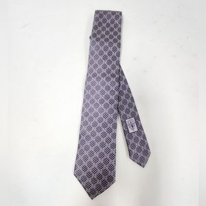 Gucci Monogram Print Tie In Purple